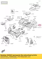 92039Y001, Kawasaki, rebite, 3,2x9,8 kvf300ccf kawasaki  brute force kvf 50 90 300 700 2012 2013 2015 2016 2017 2018 2019 2020 2021, Novo