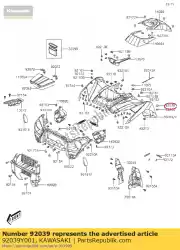 Aquí puede pedir remache, 3. 2x9. 8 kvf300ccf de Kawasaki , con el número de pieza 92039Y001: