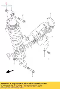 Suzuki 0940260502 braçadeira - Lado inferior