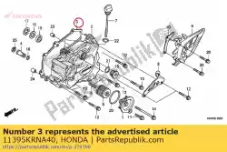 Aquí puede pedir junta, l. Cubrir de Honda , con el número de pieza 11395KRNA40: