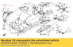 Qui puoi ordinare coperchio assy., l. Serbatoio da Honda , con numero parte 64600KYJA00: