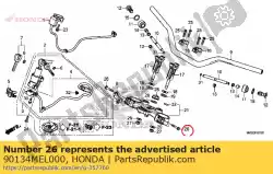 Qui puoi ordinare bullone, 8x45 da Honda , con numero parte 90134MEL000: