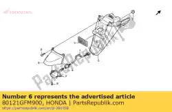 dekking, licentie van Honda, met onderdeel nummer 80121GFM900, bestel je hier online: