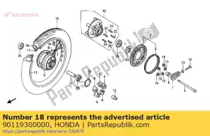 Honda 90119300000 bout, ketting afstellen - Onderkant