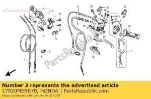 Honda 17920MEB670 cavo comp. b, acceleratore - Il fondo