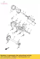 Here you can order the plane bearing, connecting rod from Yamaha, with part number 1RC116563000: