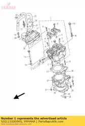 Aqui você pode pedir o conjunto de cabeça de cilindro em Yamaha , com o número da peça 5JG111020000: