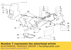 deflector van Piaggio Group, met onderdeel nummer 8142540095, bestel je hier online: