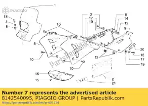 Piaggio Group 8142540095 deflector - Onderkant