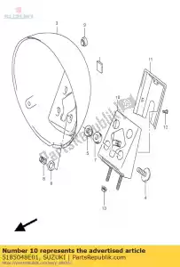 suzuki 5185048E01 wspornik h / l hsg - Dół