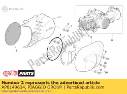 Aqui você pode pedir o variador de entrada de ar em Piaggio Group , com o número da peça AP8149634: