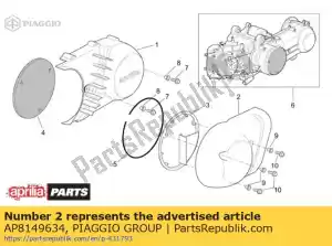 Piaggio Group AP8149634 variador de entrada de ar - Lado inferior