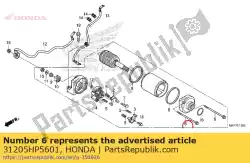 Aqui você pode pedir o parafuso, configuração em Honda , com o número da peça 31205HP5601: