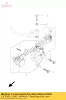 13CF58111000, Yamaha, pad, caliper 2 yamaha dt r 2c2c holland 1e2c2-300e2 50 2005 2006 2007 2008 2009 2010 2011, New