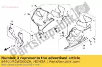 64400MBWD60ZA, Honda, cowl set, r. lower (wl) * honda cbr  f sport fs rossi fr cbr600fr 600 , New