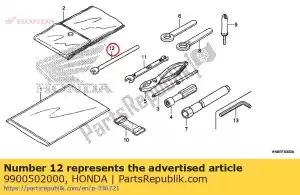 Honda 9900502000 barra b, mango - Lado inferior