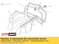 AP8220407, Aprilia, Vedação da caixa superior, Novo