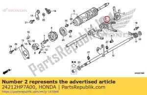 honda 24212HP7A00 fork, center gearshift - Bottom side