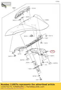 kawasaki 110570270 01 suporte, montagem - Lado inferior