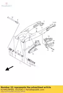 suzuki 6144628H00 ring, ketting ad - Onderkant