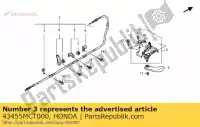 43455MCT000, Honda, clamper, rr. câble de frein honda fjs 400 600 2005 2006 2009 2010 2011 2012, Nouveau