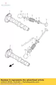 suzuki 1292213E00 spring,valve - Bottom side