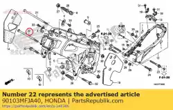 Aquí puede pedir no hay descripción disponible en este momento de Honda , con el número de pieza 90103MFJA40: