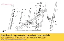 Here you can order the bush, slider from Honda, with part number 51415MA6003:
