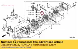 solenoïde assy. Een van Honda, met onderdeel nummer 38620HN8003, bestel je hier online: