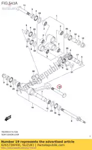 Suzuki 6265728H00 ?ruba, rr poduszka - Dół