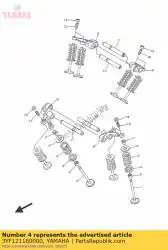 Ici, vous pouvez commander le siège, ressort de soupape auprès de Yamaha , avec le numéro de pièce 3YF121160000: