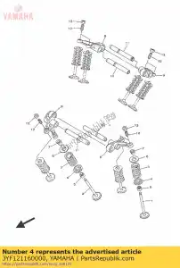 yamaha 3YF121160000 siège, ressort de soupape - La partie au fond