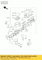 430111181, Kawasaki, pr?t-br. fr master cyl kawasaki kx  w e k r l kx125 kx250 kx500 kx80 sw lw 80 500 250 125 , Nowy