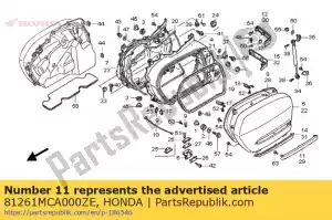 Honda 81261MCA000ZE moldagem, r. alforje lateral - Lado inferior