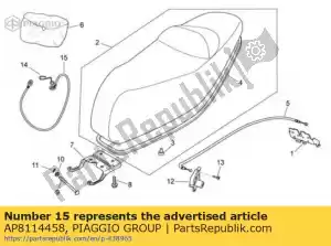 Piaggio Group AP8114458 helmet lock cable - Bottom side