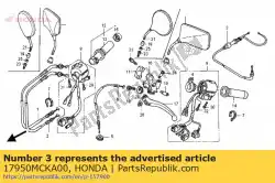 Qui puoi ordinare cavo comp., strozzatore da Honda , con numero parte 17950MCKA00: