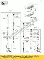 132350008, Kawasaki, guide-comp, asta zx636edf kawasaki  zx 600 636 1000 2015 2016 2017 2018 2019 2020 2021, Nuovo