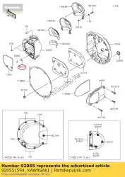 Aquí puede pedir anillo-o, 12. 3x1. 9 de Kawasaki , con el número de pieza 920551594: