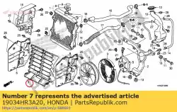 Here you can order the cover, radiator grille center from Honda, with part number 19034HR3A20: