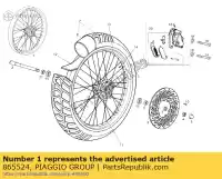 865524, Piaggio Group, front wheel derbi terra terra adventure e terra e 125 2007 2008, New