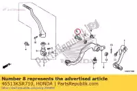 46513KSR710, Honda, arbre, pivot de frein honda  cr crf 125 150 250 2005 2006 2007 2008 2009 2012 2013 2014 2018 2019 2020, Nouveau