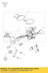 Aquí puede pedir tornillo de cierre de Triumph , con el número de pieza T2700441: