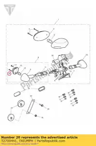 triumph T2700441 tornillo de cierre - Lado inferior