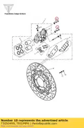 Qui puoi ordinare kit bullone e rondella da Triumph , con numero parte T3050499: