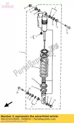 Qui puoi ordinare ammortizzatore sub assy da Yamaha , con numero parte 4SS222010000: