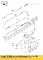 540110570, Kawasaki, embreagem de cabo kawasaki er6f  f er6n e er650 ex650 er 6f abs 6n 650 , Novo