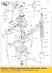 Qui puoi ordinare ago-getto, 5gsp69 kx65-a3 da Kawasaki , con numero parte 161871227: