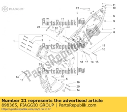 Aprilia 898365, Front frame, OEM: Aprilia 898365