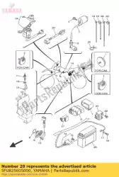 thermoschakelaar van Yamaha, met onderdeel nummer 5FU825605000, bestel je hier online: