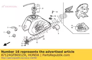 Honda 87124GF8691ZA mark, l. fuel tank *type1 - Bottom side